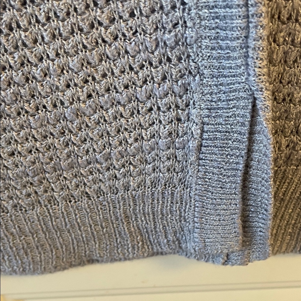 J. Crew Light Gray Textured Sweater Lightweight Size XS. Spring Summer - Picture 3 of 6